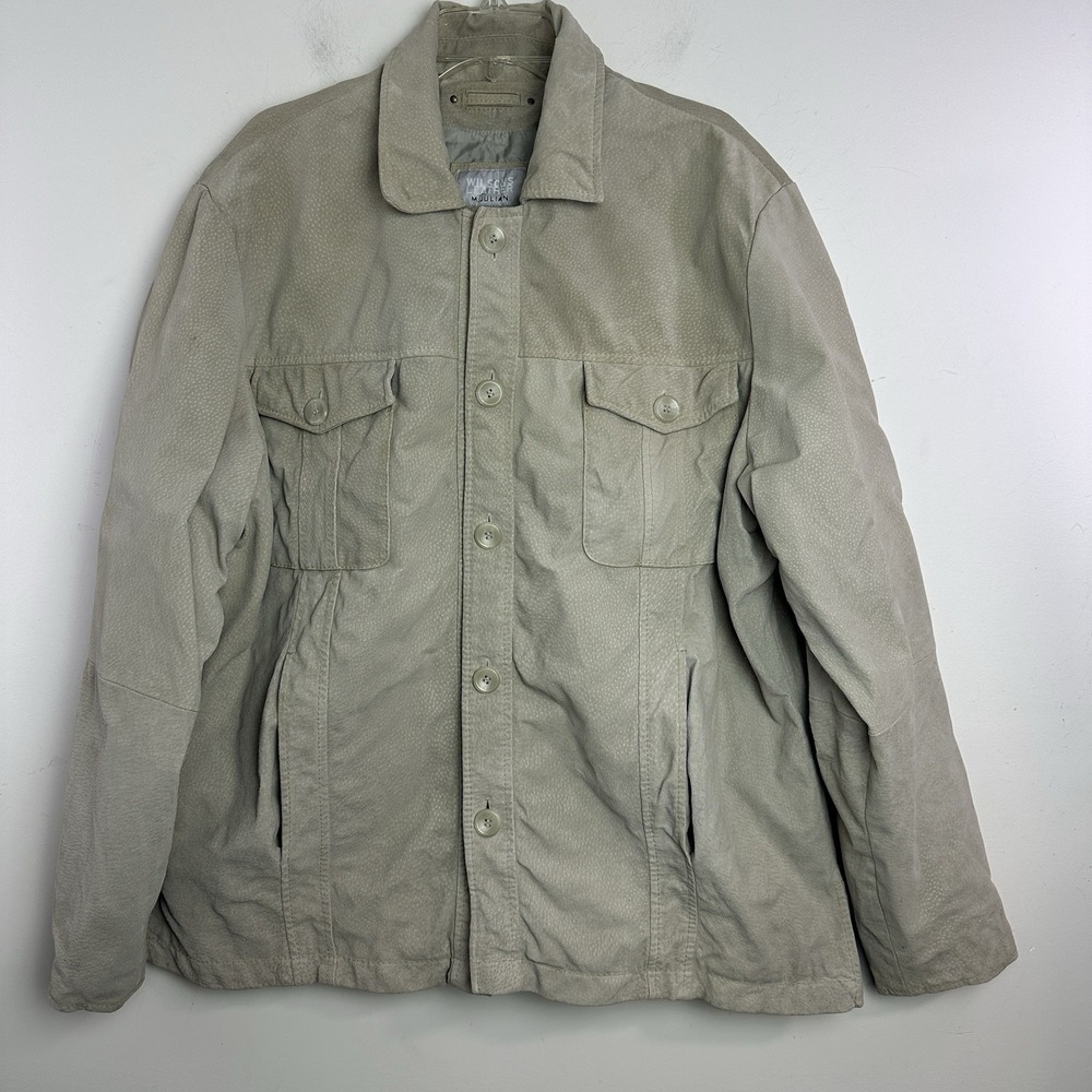 Vintage Wilsons Leather M. Julian Suede Jacket Men's XL Beige Button Up Coat